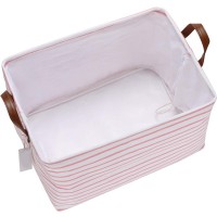 new stripe canvas dirty clothes organizer  laundry  basket waterproof storage drawstring basket