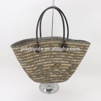 2017 hot sale straw beach bag/straw shopping bag