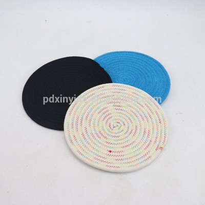 Best selling round cotton rope placemat for dining table