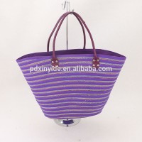 Natural straw bag tote beach bags women shopping bag sea grass handbag