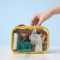 wholesale travel toiletry pvc clear zipper makeup organizer cosmetic bag women