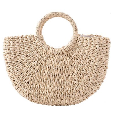 Woven Summer Beach Shopping Woman Handbag Shoulder Bohemian Straw Bag